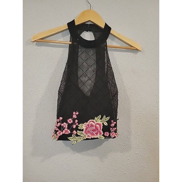 Women's Jodi Kristopher Gown 2 Piece Dress Black Floral Poof Skirt XL 13 - Picture 2 of 7